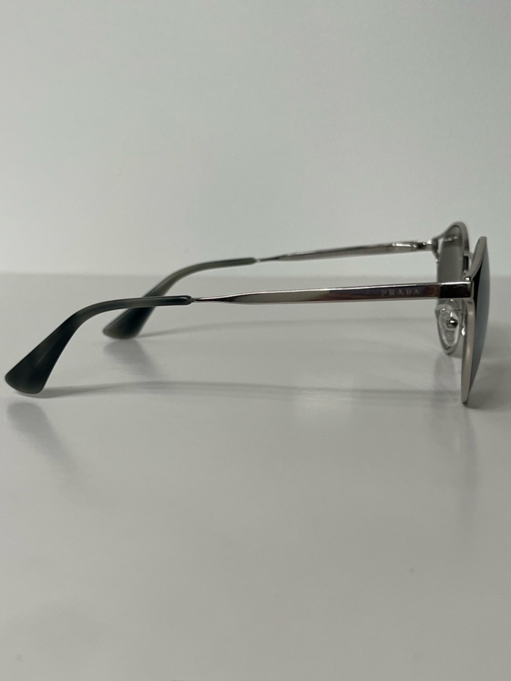 PRADA Silver Mirrored Lens Sunglasses - Picture 2 of 5